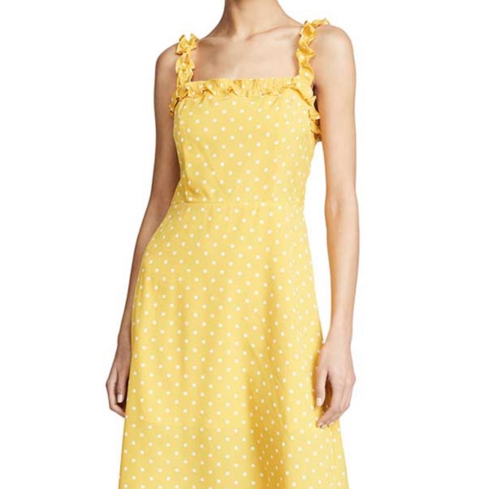 RE:named polka dot yellow summer dress, size M